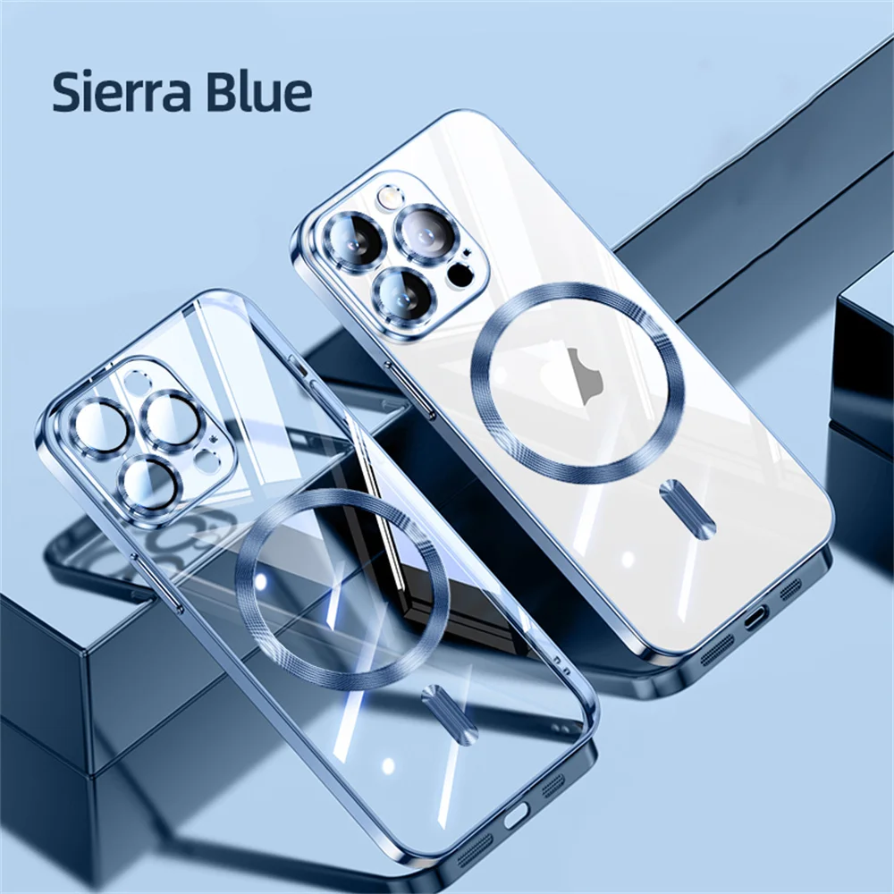 Ultradünne, transparente, magnetische Schutzhülle mit Beschichtung für Magsafe, passend für iPhone 18, 17, 16 Pro Max, 15, 14, 11, 12, 13, mit Objektivschutz. – Detail 15
