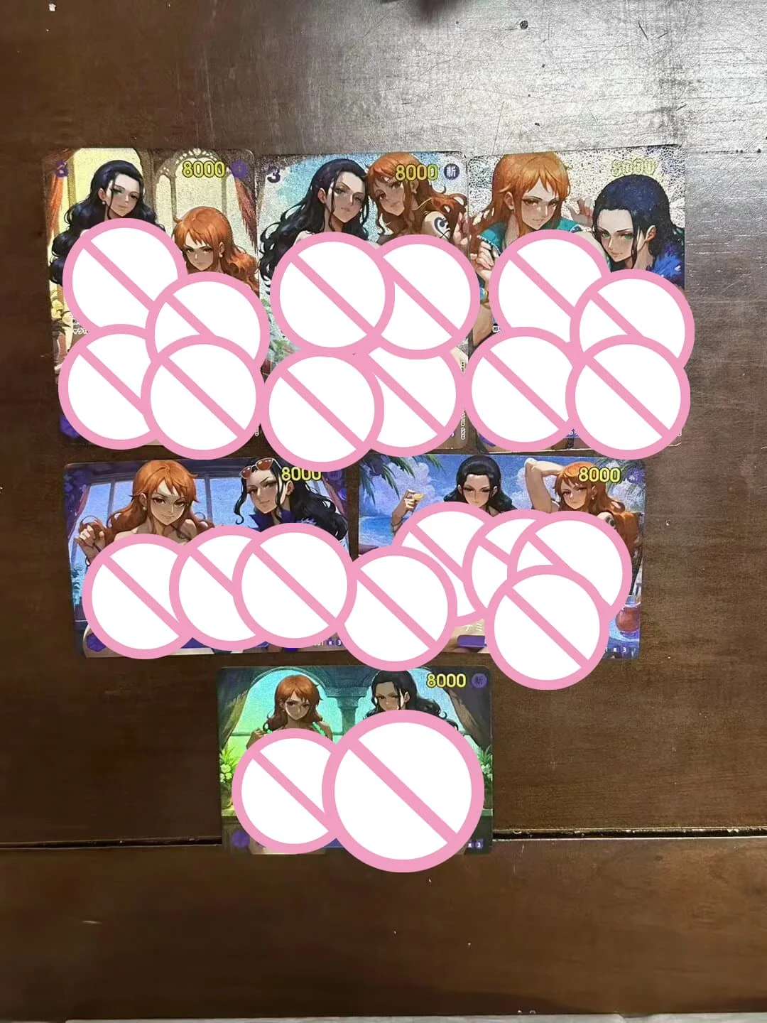 

DIY 6pcs/set ONE PIECE Opcg Self Control Collect Signature Trading Flash Card Anime Cartoon Gift