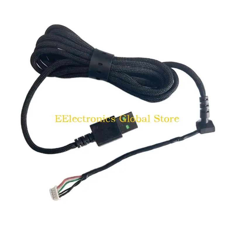 Reemplazo 462B PVC PVC USB USB Cable ratón Línea mouse para Mini Cable DeathAdderv2