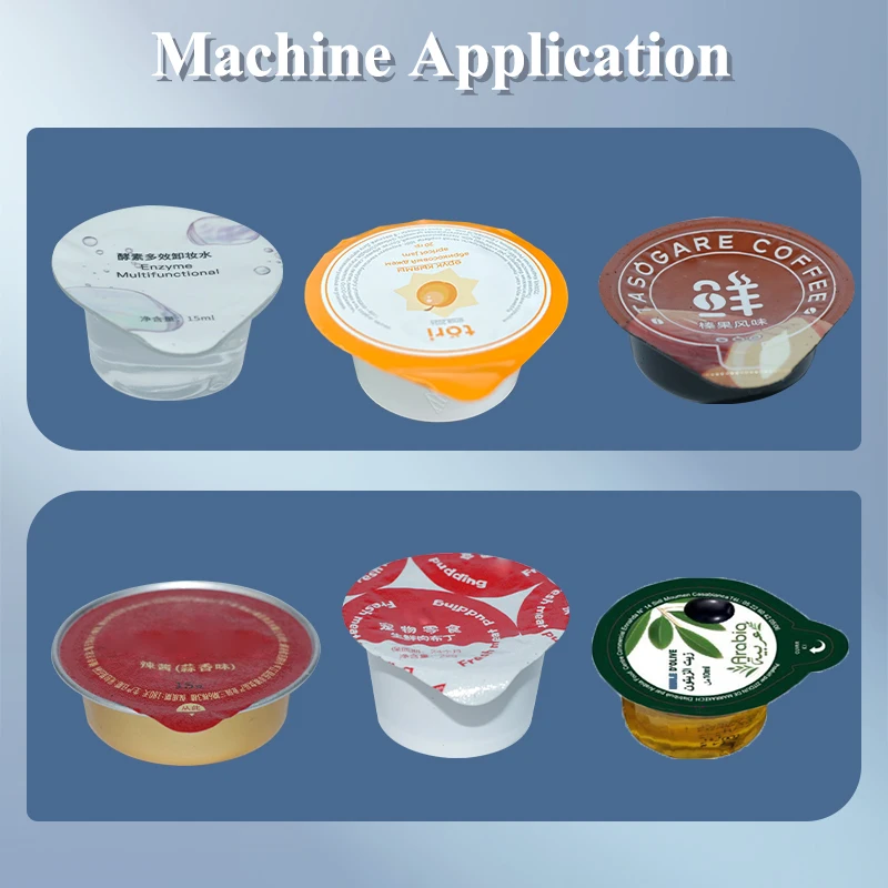 Automatic Rotary Cup Filling and Sealing Machine Juice Honey Yogurt Jelly Sauce Filling Sealing Machine