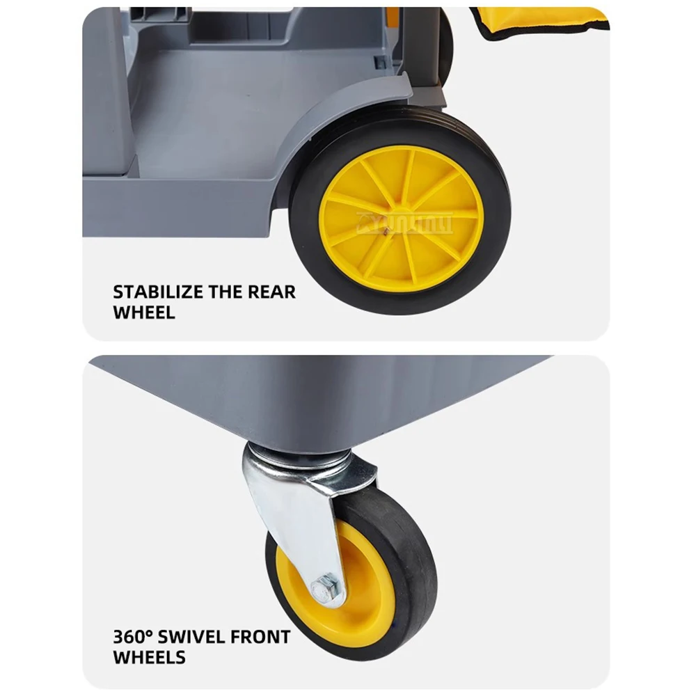 Multi-Functional Cleaning Cart - Laundry/Utility Service Trolley for Hotels, Malls & Property Maintenance