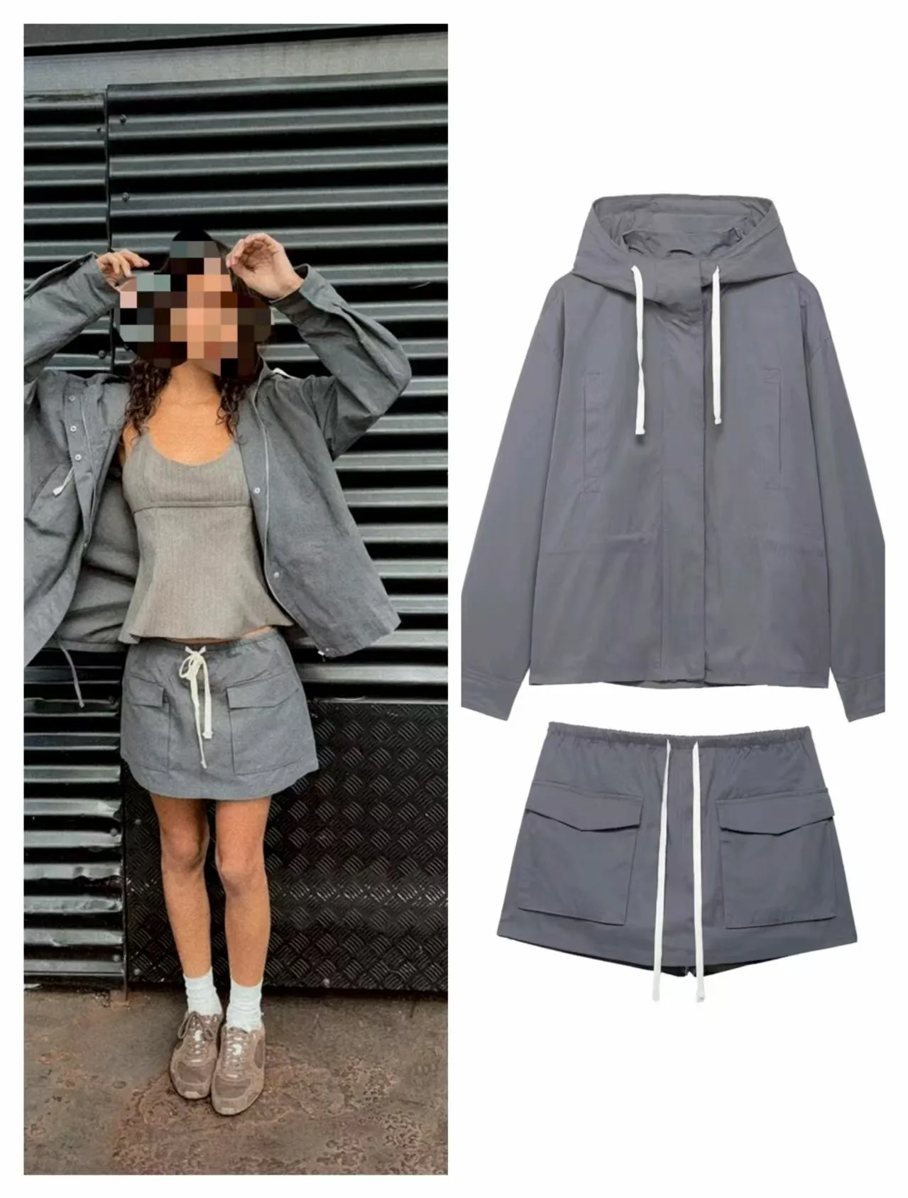 

Женский комбинезон, Новое поступление 2025, женская повседневная модная куртка с капюшоном, рабочая одежда, комбинезон