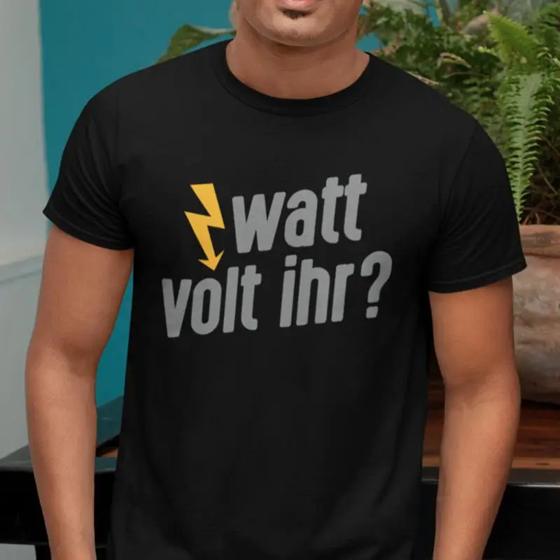 Watt Volt Votre Electricien Courant Travail Pretensiones Diversión Comedia Drôle Diversión Camiseta