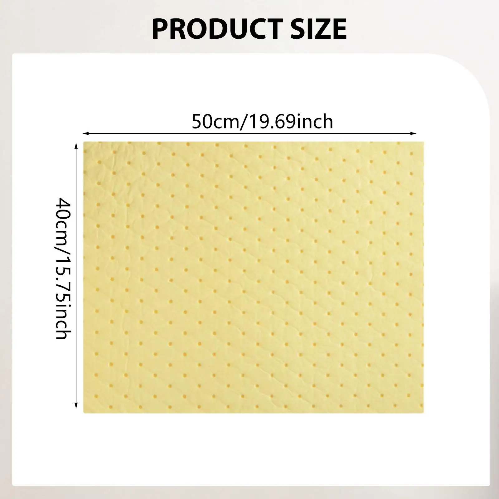 15 X 19 Absorbent Pad High Capacity Spill Cleanup Pad Durable Workshop Mat for Home Garage Spill Control