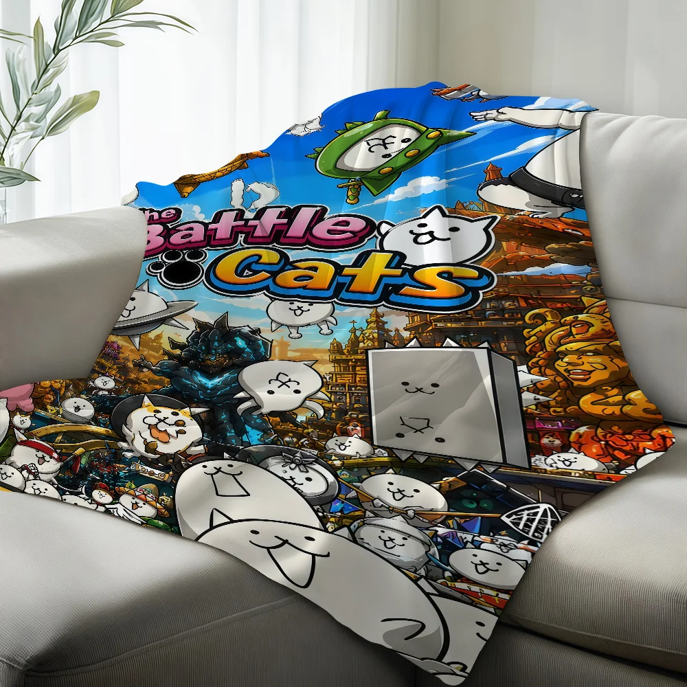 Games B-Battle Cats Blanket Suitable For Sofas Beds Offices Cars Outdoor Travel An Ideal Gift For Friends Family