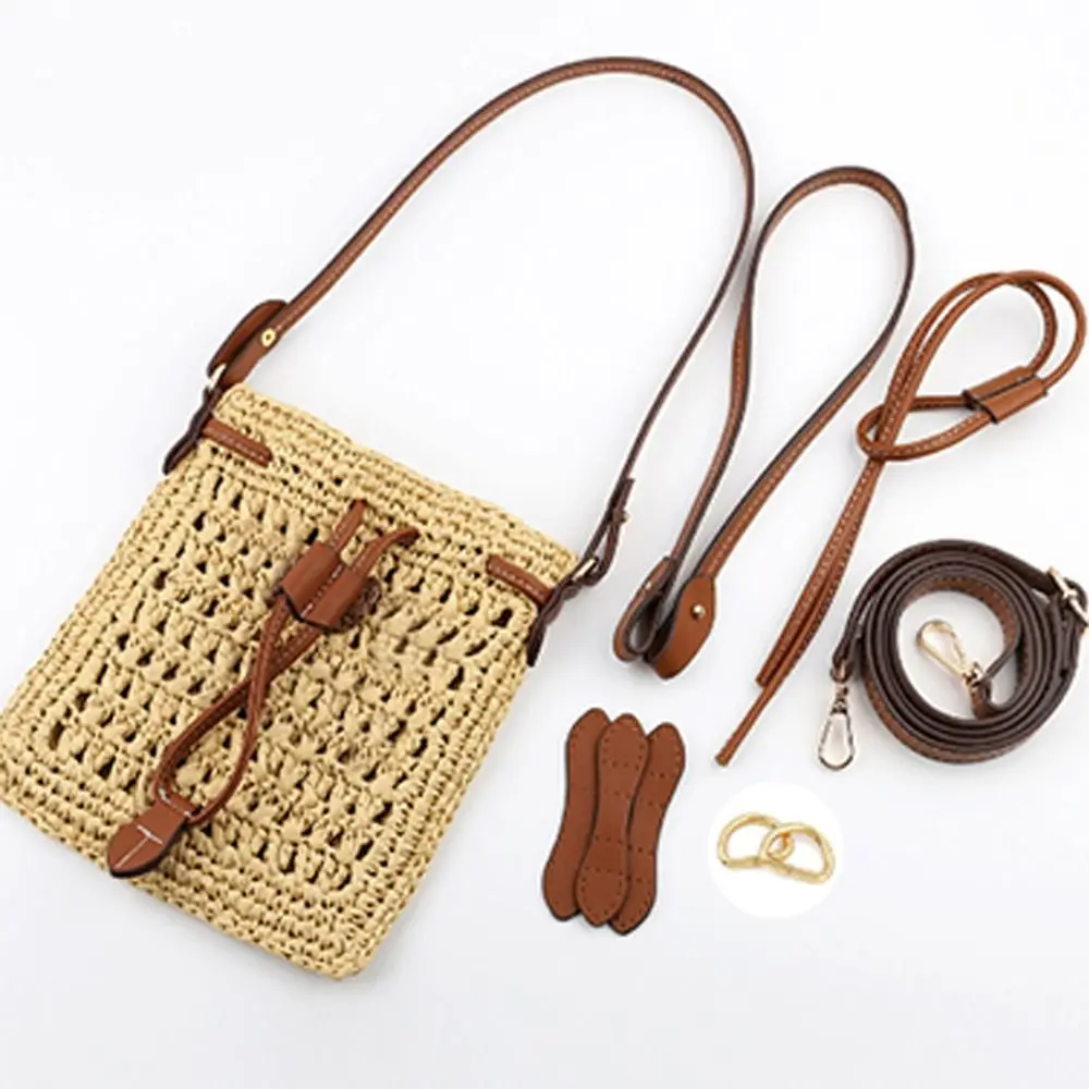 

DIY PU Leather Shoulder Bag Straps Rope Replacement Handmade Handbag Handles Woven Backpack Beam Pocket Bag Accessories