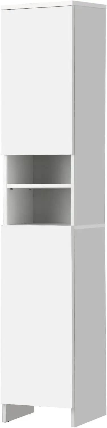 **/Bathroom Cabinet- With 2 Open Shelves & 6 Adjustable Shelves