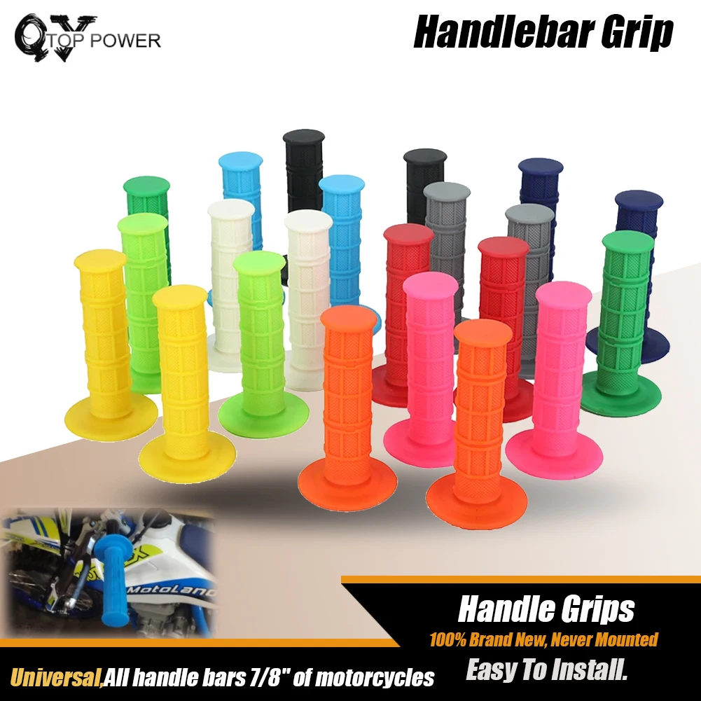 11 colours Universal Handle Grips Dirt Pit Bike Motorcycle Motocross Motorbike Handle Bar Grips For CRF YZF KXF SXF SSR SDG BSE