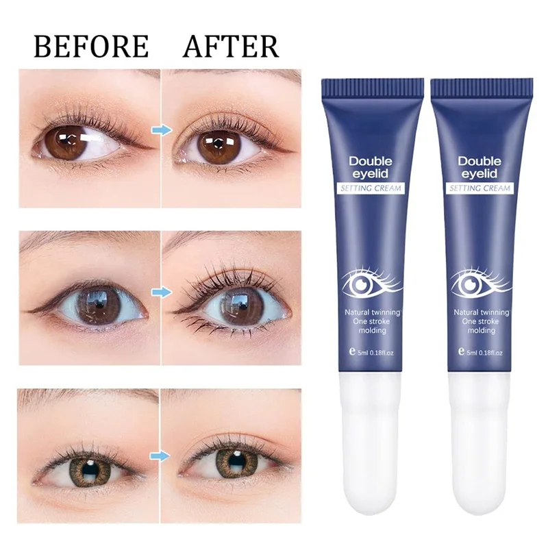 Double Eyelids Shaping Cream Professional Quick Dry Traceless Lasting Lift Waterproof Double Eyelids Styling Cream Eye Beauty