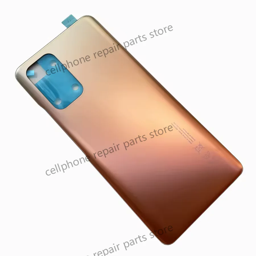 100% A +++ غطاء البطارية الزجاجي لشاومي ريدمي نوت 10 برو M2101K6G الغطاء الخلفي الإسكان لوحة الباب الخلفي مع لاصق #4