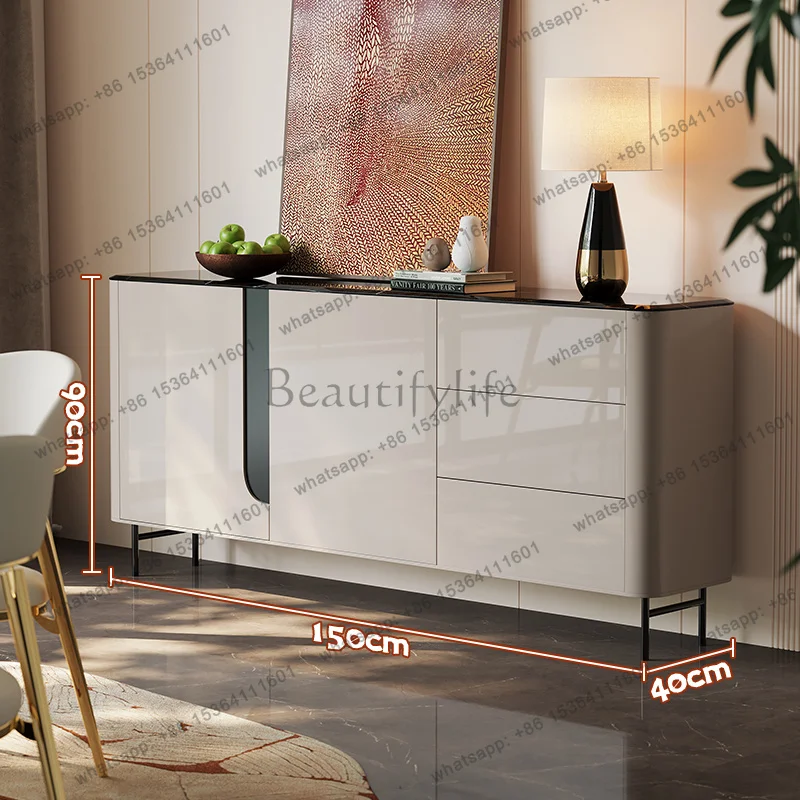 LSminimalist dining side cabinet, living room partition locker, side cabinet against the wall, entrance cabinet