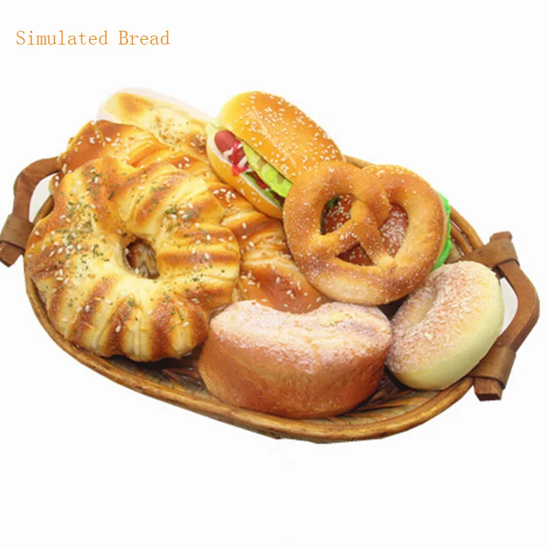 

Simulated Bread And Cake Model Fake Face Bag Decoration Photography Teaching PropsHome Decoration Window Display And Decoration