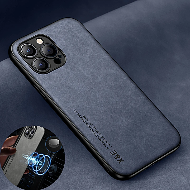 Magnetic Case For Samsung Galaxy S24 S20 S22 S23 S21 FE Plus Ultra 5G S10 S10E Note 20 Leather Shockproof Cover Phone Case