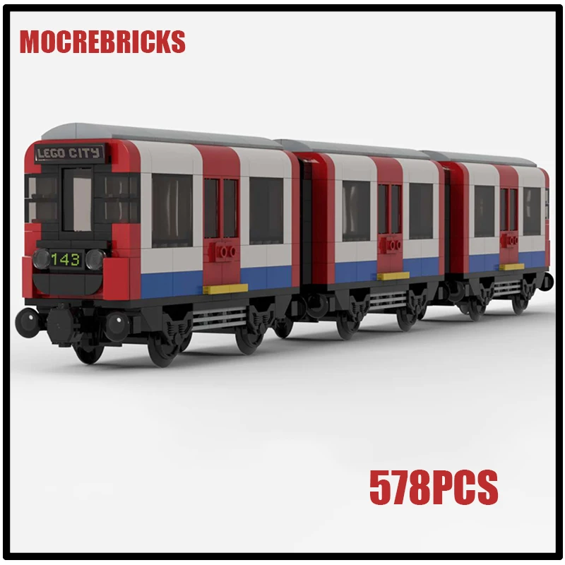 Ultimate Collection Series Building Blocks London Underground Train Model DIY Assembly Technology Toy Bricks Boy's Birthday Gift