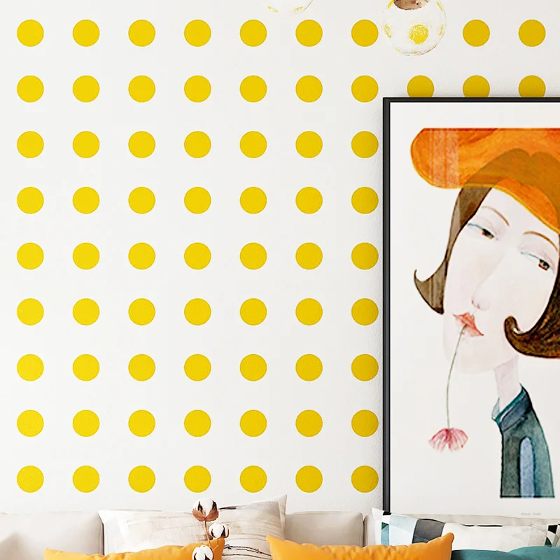 Modern Nordic Dot Wallpaper round Pattern Roll for Living Room TV Sofa Background Home Decor Mural