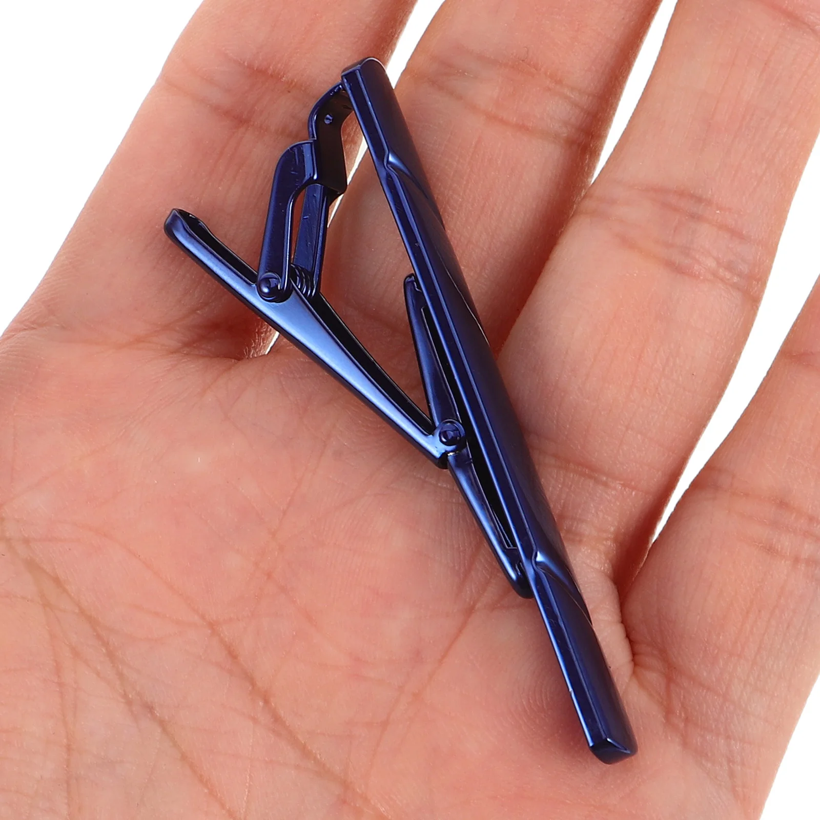 

Elegant Men's Tie Clip Stainless Steel Silver Color Business Accessory Fashion Office Wear 128 Characters Max Length