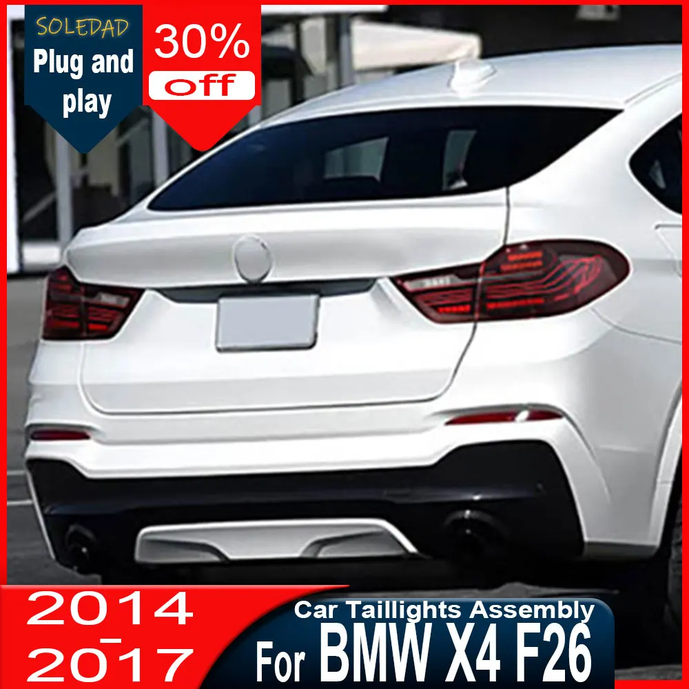 CarTaillight For 2014 2015 2016 2017 BMW X4 F26  CSL Tail Light Assembly Modified CSL Styling Rear Turn Signal Brake Lights