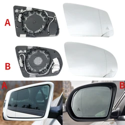 LHD Side Rearview Mirror Glass With Blind Spot Heated Lens For Mercedes-Benz A B C E S Class GLC GLB GLA GLK W205 W204 W212 W213