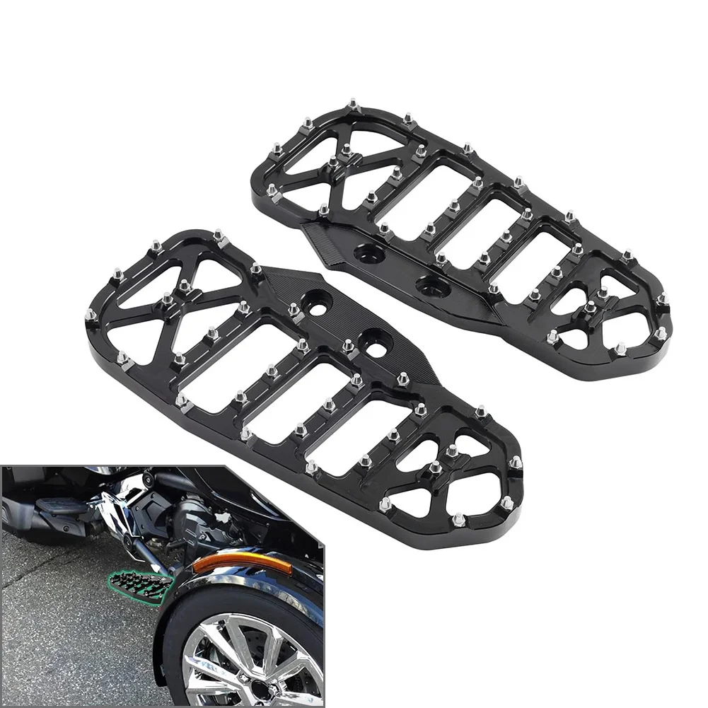 Motorbike Front Driver Foot Rest Driver Floorboards Footpeg Aluminum For Can Am Spyder F3-L F3‑T 2016-2025 1Pair