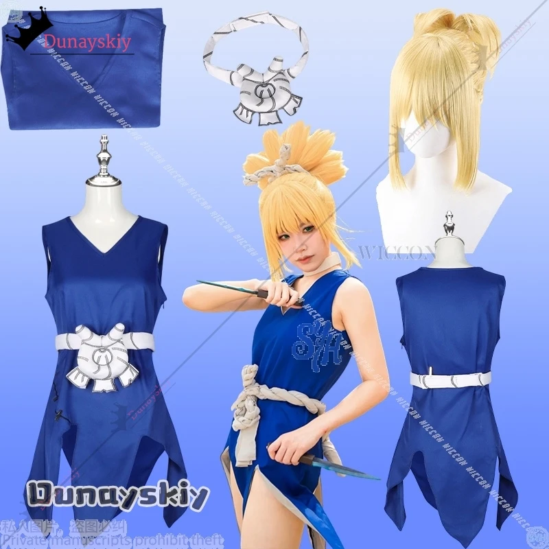 

Kohaakuu Косплей КАМЕНЬ Аниме Костюм {YiNuo} Мини-платье с разрезом Deep V Desert Punk Комбинезон без рукавов Парики Хэллоуин Рождественская вечеринка