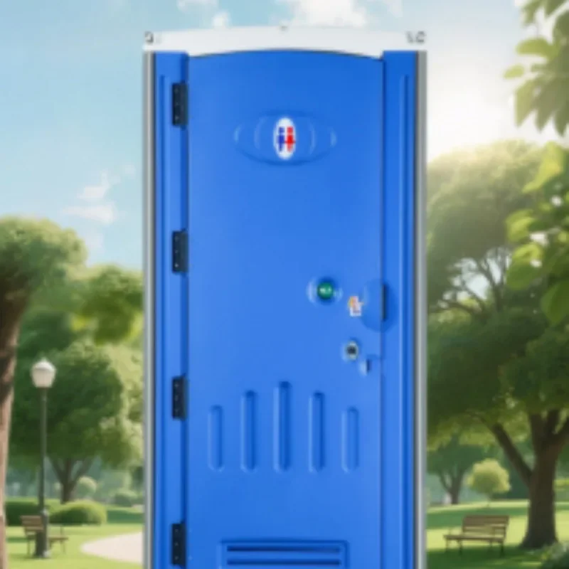 Outdoor mobile emergency plastic mobile toilet storage squat toilet windproof and rainproof toilet