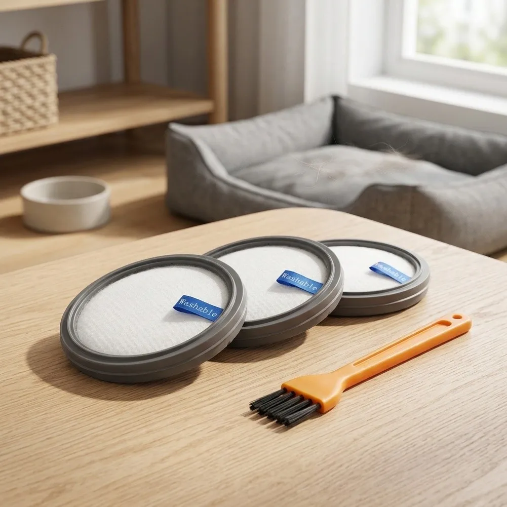 HEPA Filter Pack for Vipsun WC01 Cordless Vacuum Cleaner Supporting Effective Air Filtration and Clean Operation