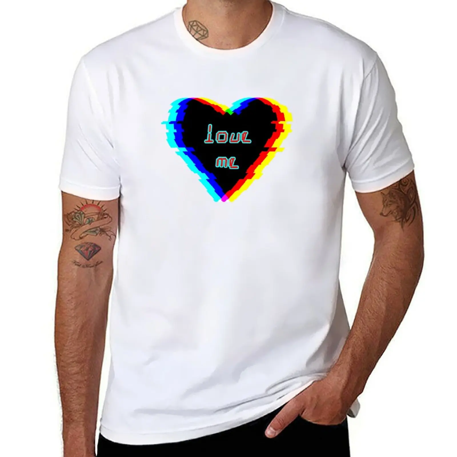 

Glitched Love Heart T-Shirt g man t shirts for men funny t shirts dark humor T-Shirt
