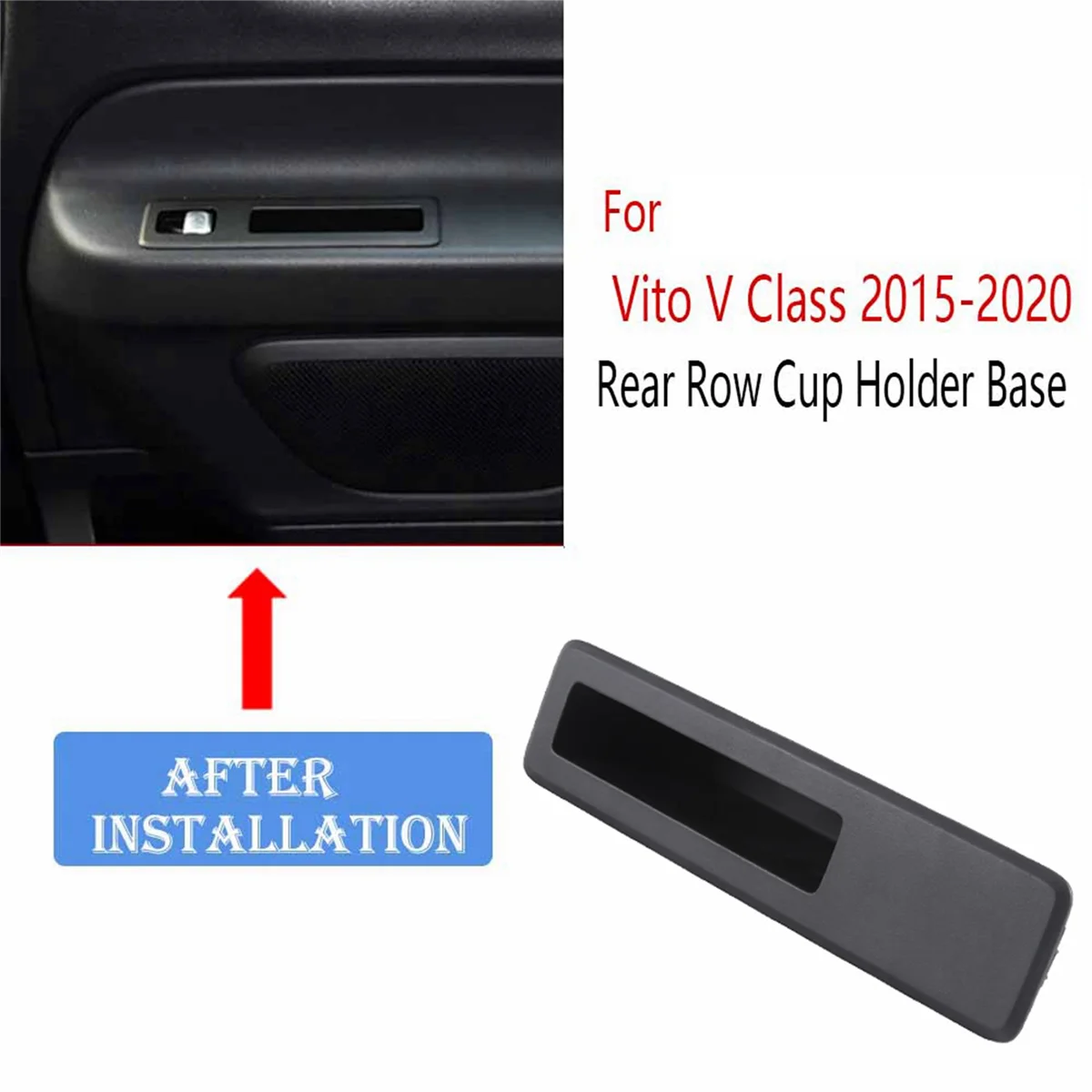 Rear 3Rd Row Cup Holder Base for Mercedes Benz W447 Vito V Class 2015-2020 A4476927700 Cupholder Beverage Holder Base