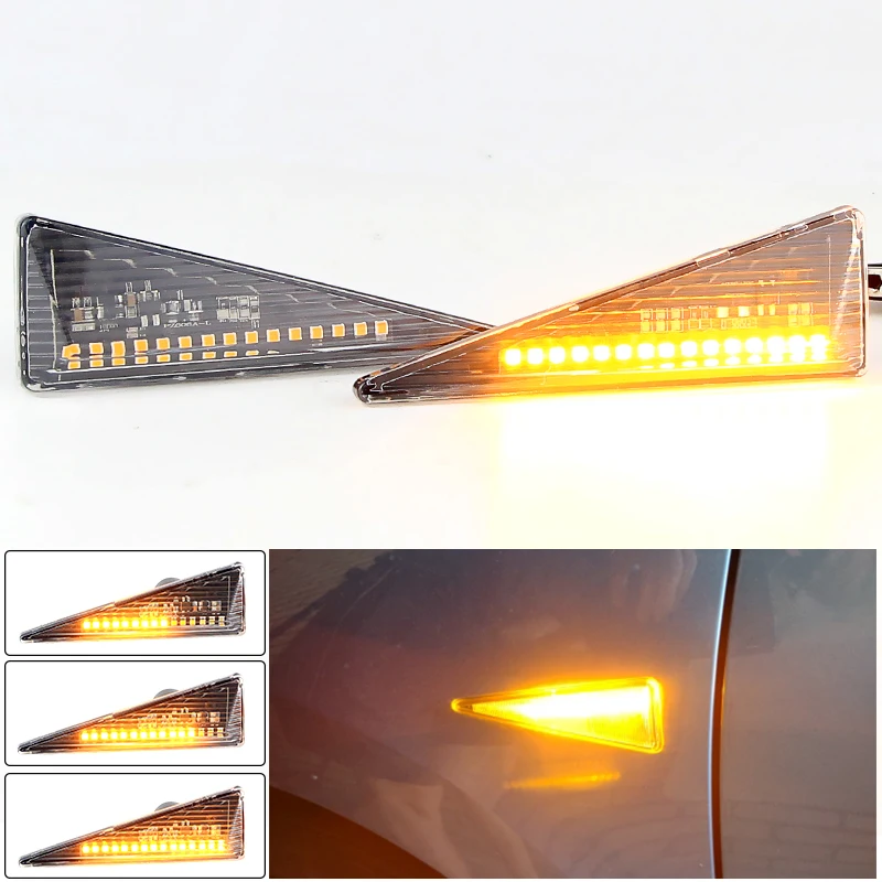 

2PCS Car LED Side Marker Light Dynamic Turn Signal for Renault Avantime Espace MK4 Megane MK2 CC Scenic/Thalia/Grand Scenic MK2