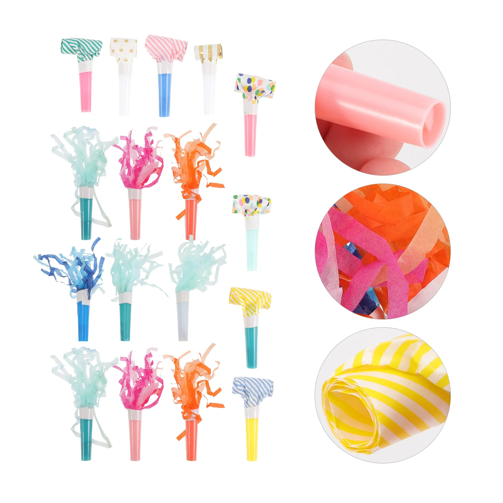 

27 Pcs Party Props Toy Blowouts Noisemakers Toys Blower Birthday Kids Blowers Paper Horns Whistles Child