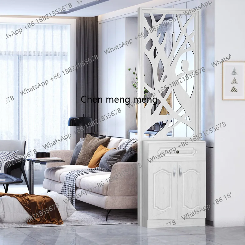 

European screen porch partition living room seat screen removable entry foyer cabinet hotel bedroom simple and modern