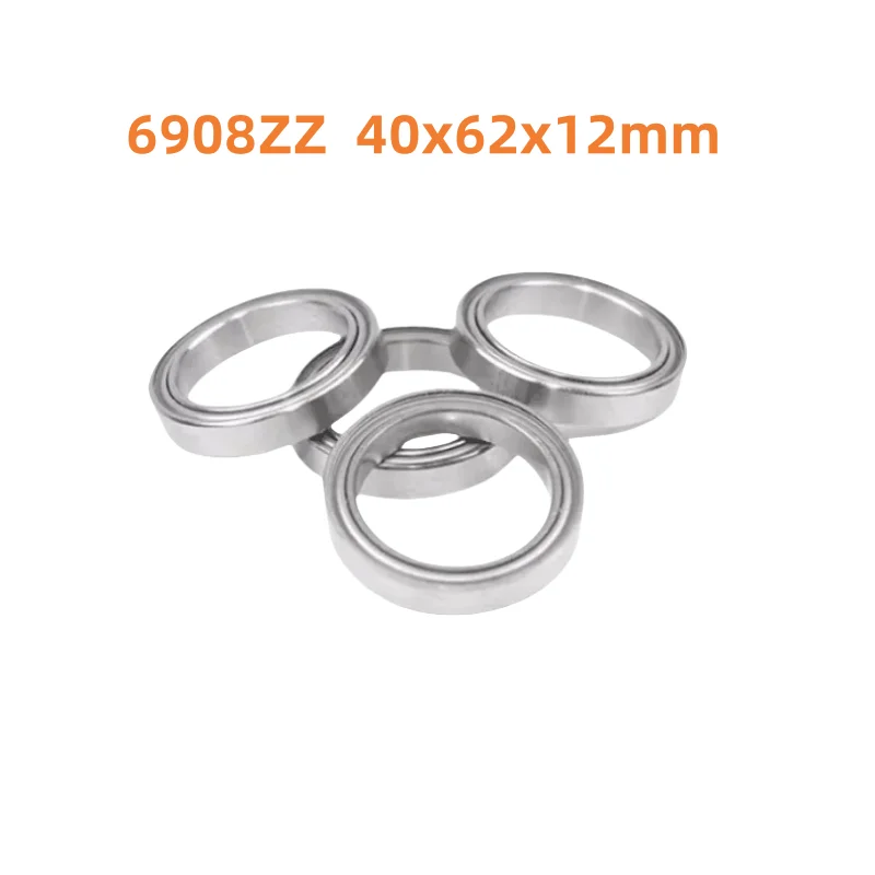 10pcs 6908ZZ 40x62x12mm Deep Groove Ball Bearing 6908 40*62*12 mm