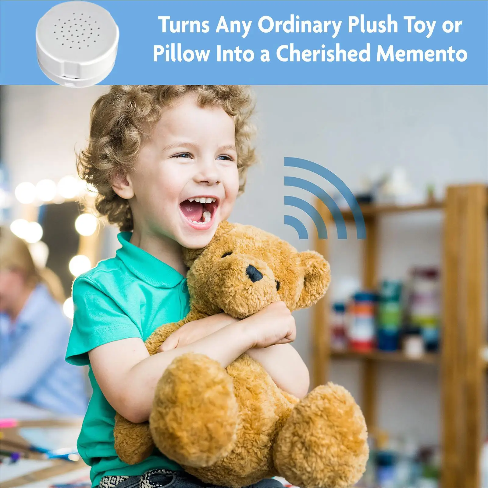 กล่องเสียงของเล่นแบบบันทึกเสียงได้ ปุ่มเสียงสำหรับของขวัญ DIY อุปกรณ์บันทึกเสียงขนาดเล็กสำหรับหมอน ตุ๊กตาผ้าห่ม