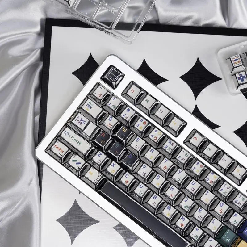 Retro high-value DIY five sided thermal sublimation compatible mechanical keyboard 60-108