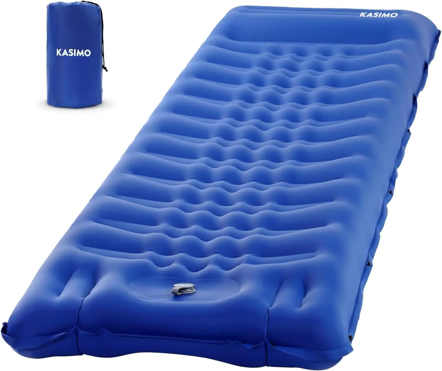 

Ultra Thick 6-Inch Inflatable Sleeping Pad with Pillow & Built-in Pump - Lightweight for Camping, Hiking, Travel
