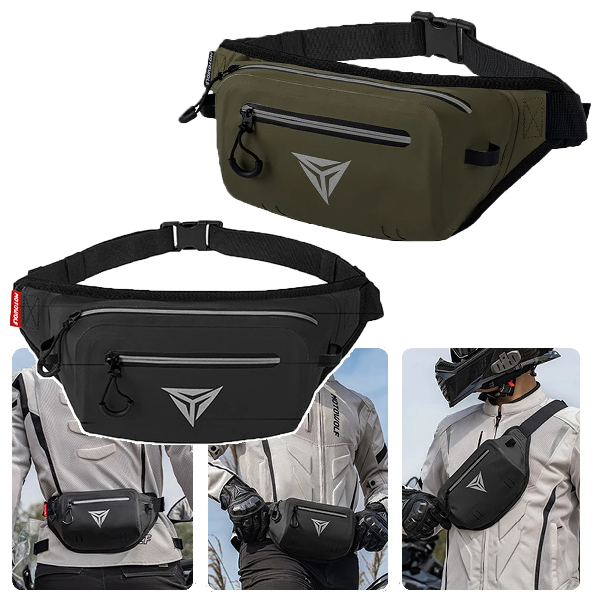 

Waterproof Motorcycle Waist Bag Multifunctional Outdoor Motocross Cycling Pack Bike Crossbody Bag Motorcycle Equipment