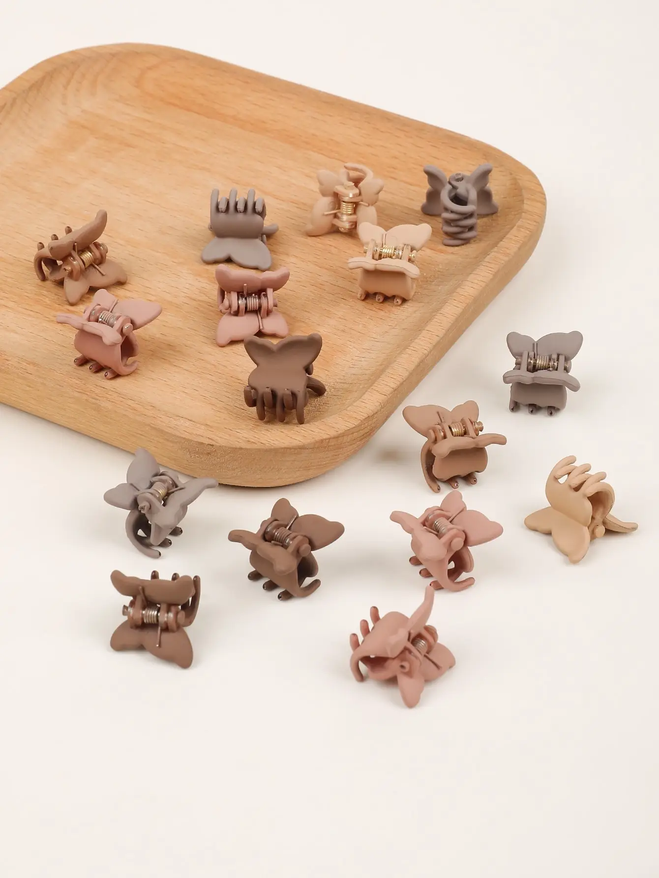 50-teiliges Mini-Schmetterlings-Haarklammern-Set in verschiedenen Farben, schöne Haarklammern, Zubehör für Frauen, Mädchen, Babys – Detail 17