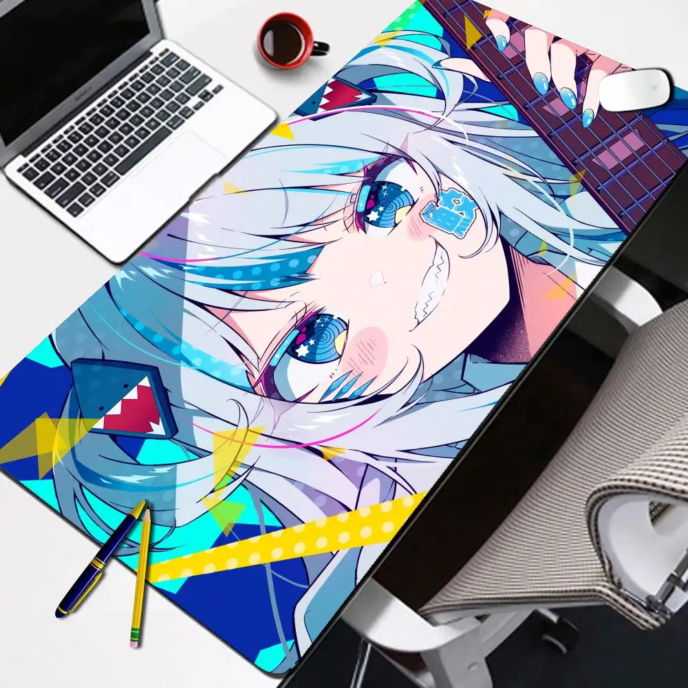 

Kawaii Gawr Gura Cartoon Anime Mouse Pad Computer Table Desk Mat for Gamer PC Speed Waterproof Mange Mousepad Gaming Accessories