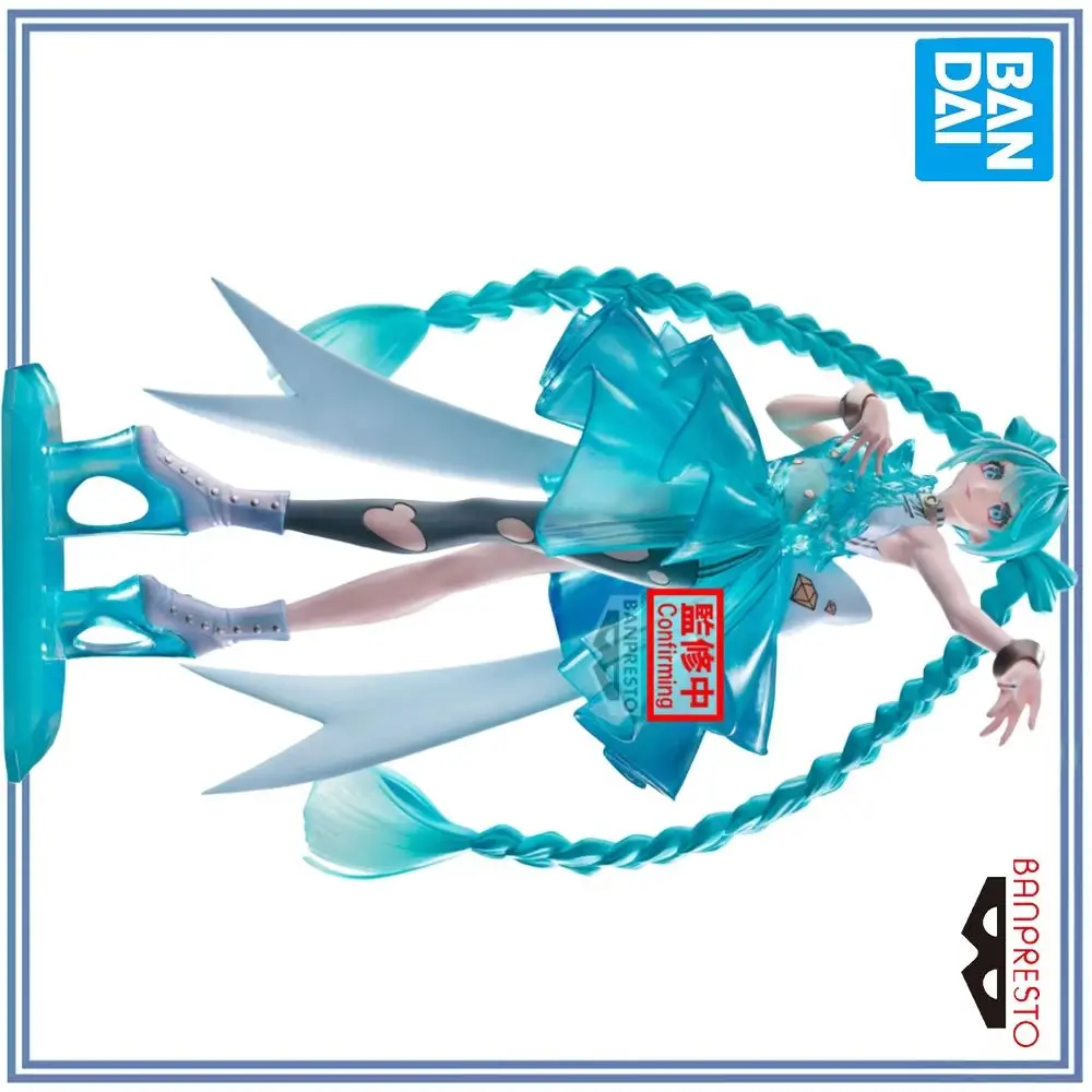 100% 정품 재고 있음 반다이 스피릿츠 반프레스토 반프레스토 이볼브, 피아프로 캐릭터 하츠네 미쿠 에메랄드젬 애니메이션 피규어 모델