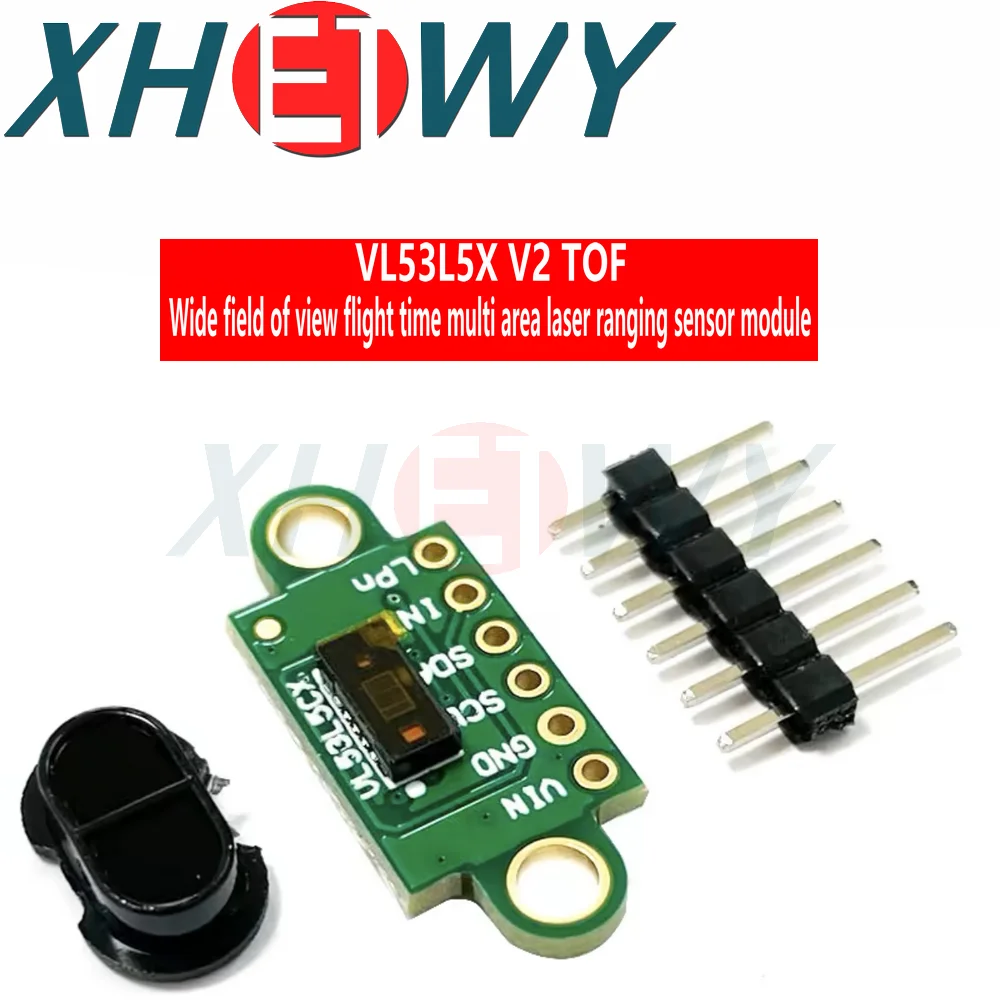 VL53L5X V2 TOF Wide Field of View Time of Flight Multi-Area Laser Ranging Sensor Module VL53L5CX