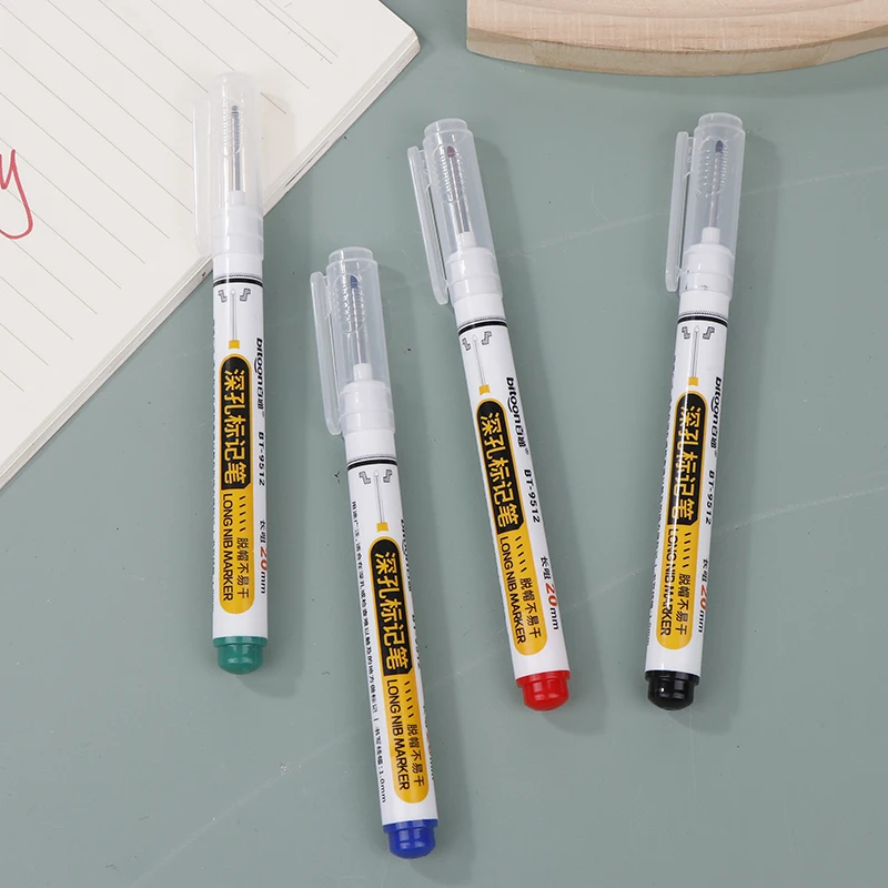 20mm Marking Pen Waterproof And Colorfast Ceramic Tile Wood Metal Deep Hole Long Head Marking Pen Woodworking Electrician Tool~s image 5