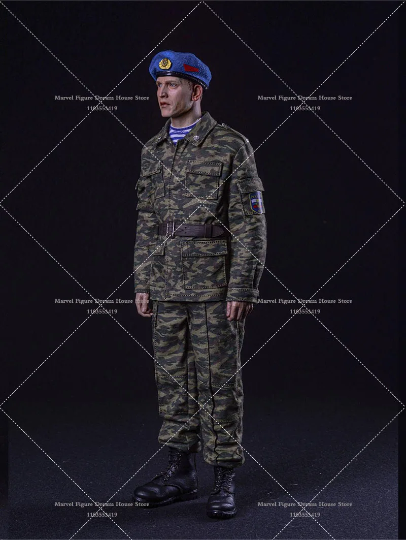 Marsnatural-Rússia Soviética Camuflagem Uniforme de Combate, RUS-038, Jaqueta, Colete, Calças, Conjunto de Roupas, Fit 12 ''Masculino Solider Body, Em Stock, 1:6