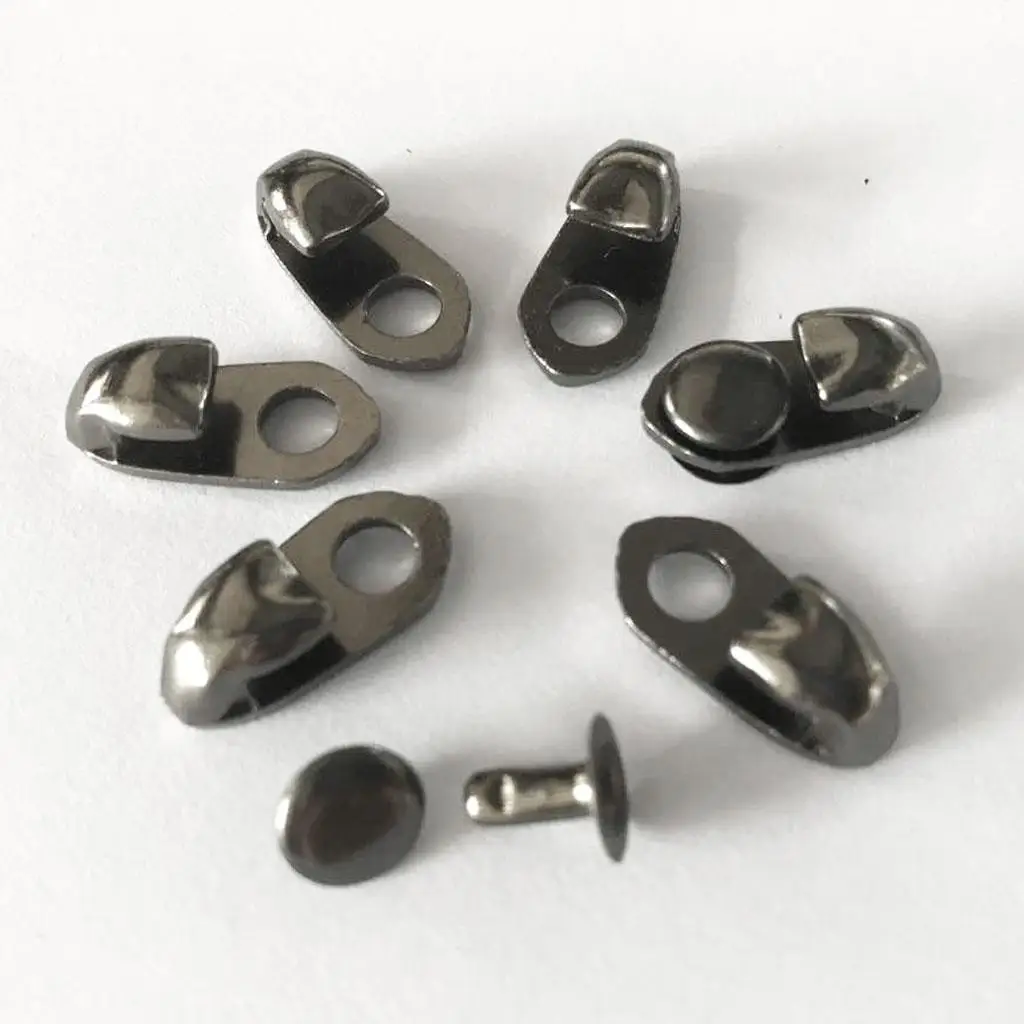 20 Set Perlengkapan Renda Kait Boot dengan Gesper Perbaikan Memanjat Paku Keling