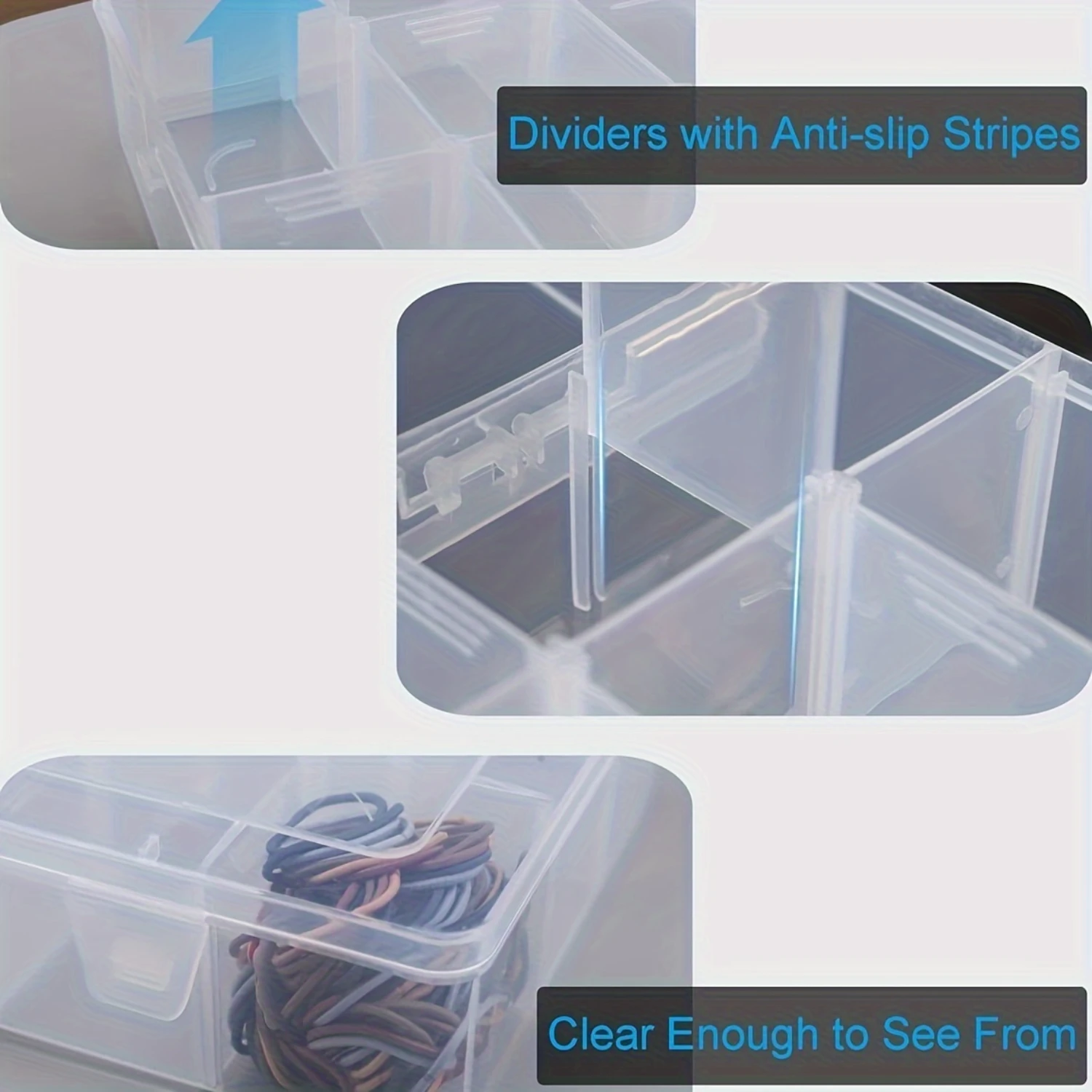 1pc Plastic  Box Bead  Box 15 Large Grid Tool Box  Box Transparent Snack Box Container Fishing Gear  Box Jewelry  Box Parts  Box