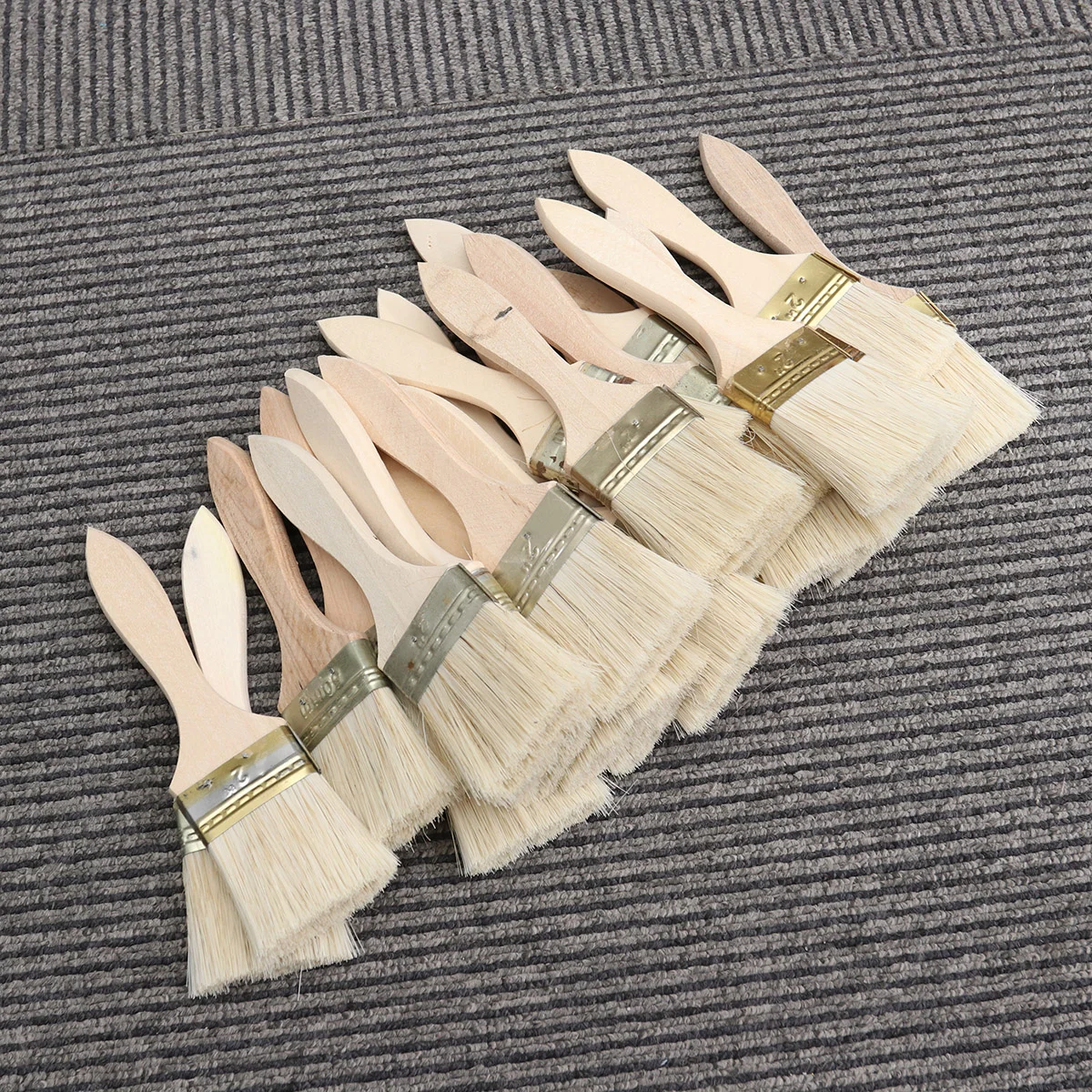 

23pcs Paint Wooden Handle Bristle Brush for Wall and Furniture Painting (2inch, Thin Handle) Paint Brush