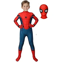 Kostium Spiderman dla dzieci Tobey Maguire Cosplay body superbohater Zentai kombinezon Halloween karnawał stroje imprezowe