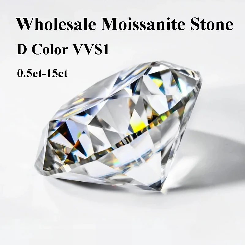 

Оптовая продажа муассанитовый камень 0,5 карата-15 карата D цвет круглой огранки Vvs1 цены драгоценный камень для изготовления ювелирных изделий из муассанита с сертификатом