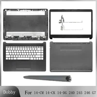 Nuevo para 14-CM 14-CK 14-DG 240 G7 245 246 G7 cubierta trasera LCD para portátil/bisel frontal/bisagras/reposamanos/cubierta inferior carcasa gris L44056-001