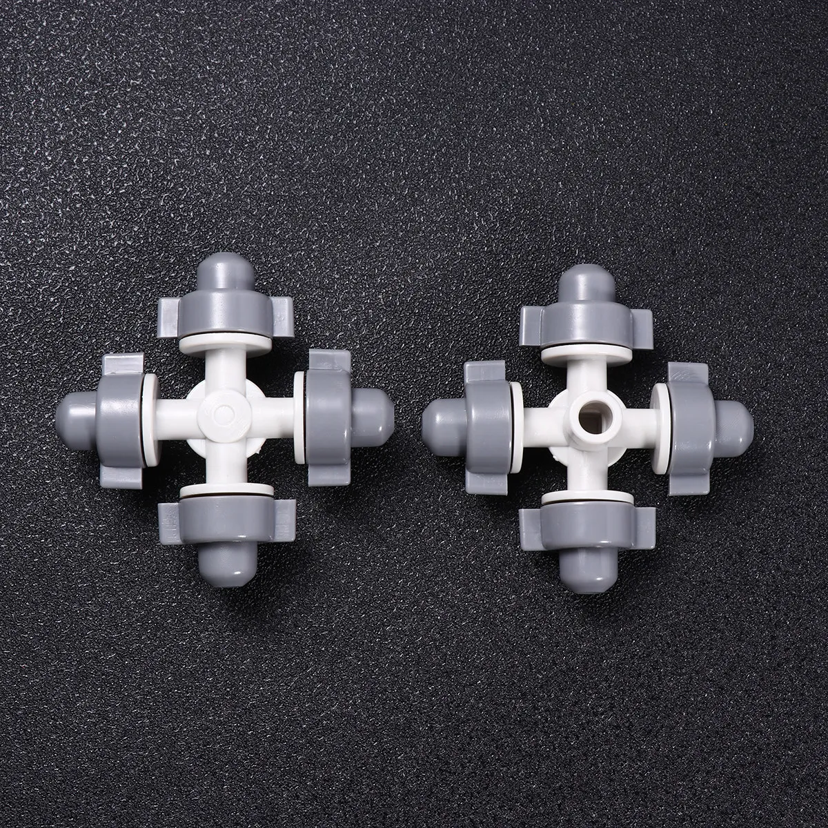10pcs 미니어처 드립 관개 노즐 정원 급수용 4방향 분무기 분리형 잔디 미스트 노즐 농업용