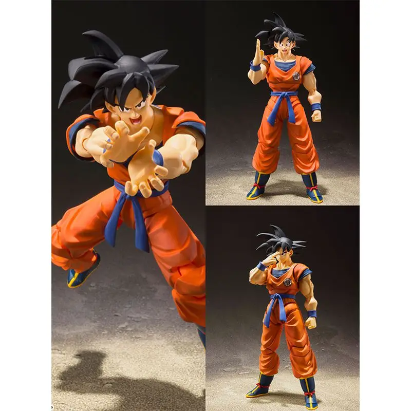 Original S.H. Figuarts Son Goku A Saiyan Raised On Earth Dragon Ball Z In Stock Anime Action Collection Figures Model Toys